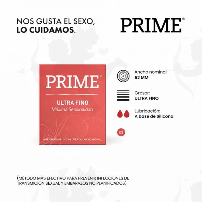 Cód: FP ULTRAF - Preservativo Prime Ultrafino - $ 6000